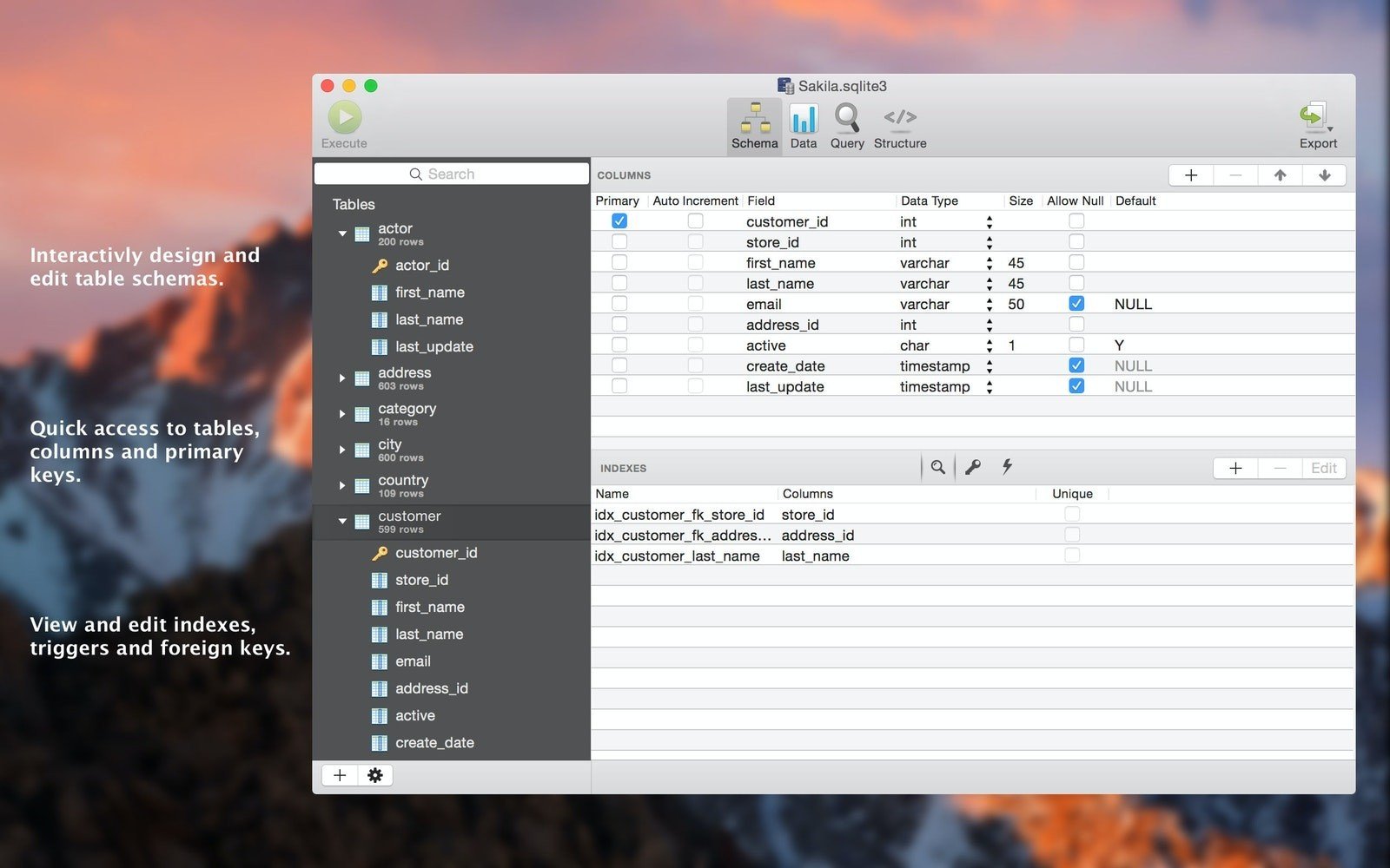 SQLPro for SQLite screenshot 1